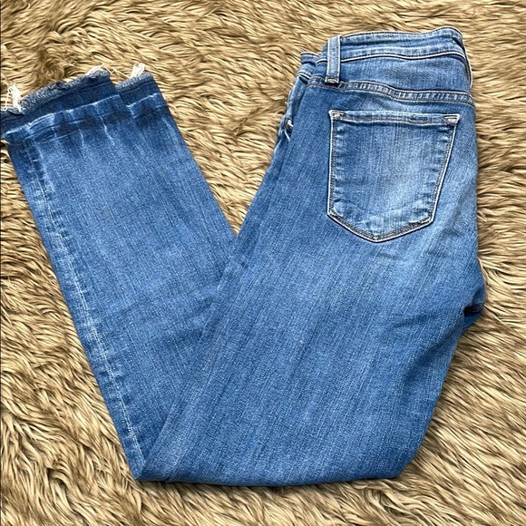 Flying Monkey Denim - Flying Monkey Blue Cropped Ankle Jeans with Classic Style